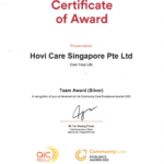 Award: Team silver award at the Community Care Excellence Aards 2022.