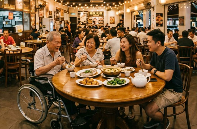 Best wheelchair friendly restaurants in Singapore.